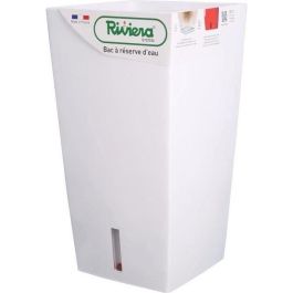 RIVIERA Eva Nueva maceta cuadrada de plástico - 28 x 28 x H 52 cm - 31 L - Blanco Precio: 61.8899996. SKU: B1893S5KDT