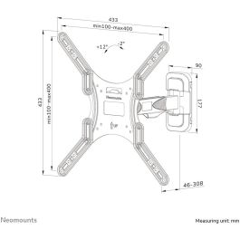 Neomounts WL40-540BL14 Soporte de Pared Full Motion para TV 32-55", Max 35 kg, VESA 100x100-400x400, Instalación Fácil - Negro