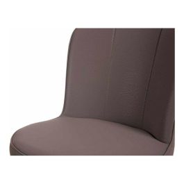 Sillón Morado Concha Polipiel Acero (53 x 88 x 67 cm)