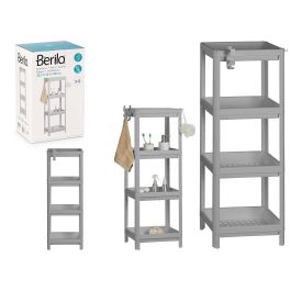Estanteria Plastico Gris 4 Baldas 100Cm Berilo (6 Unidades) Precio: 93.68999992. SKU: B155M32MME