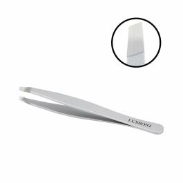 Lussoni Pinzas de Depilar Oblicuas de Acero Inoxidable para Cejas con Punta Perfectamente Alineada y Acabado Preciso - 1 Unidad