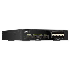 QNAP Switch QSW-M7308R conmutador gestionado 12 puertos (4x 100G QSFP28 + 8x 25G SFP28) Layer 2, 1200 Gbps, montaje en rack