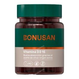 BONUSAN Vitamina D3 15 mcg (600 UI) para Huesos y Sistema Inmune, 90 Cápsulas Precio: 13.8900003. SKU: B1JBQEZJHY
