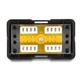 DeLOCK Caja de Conexiones de Red LSA Cat.6, Negro, Metal y Plástico, 24 AWG, 41 x 69 x 26 mm