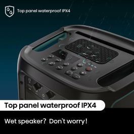 Hisense Party Storm Altavoz para Fiestas Inalámbrico Negro 300W Resistente al Agua Bluetooth USB Entrada Auxiliar Batería 15h