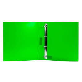 Liderpapel Carpeta 4 Anillas 25 mm Polipropileno DIN A4 Verde Translúcido 43433