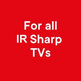 One For All URC1921 Mando a distancia universal para TV Sharp, compatible y sin programación - Negro
