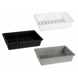 Compartimento Cajón Plástico Mediano Kinvara 24x16x5 cm Blanco/Gris/Negro (36 Unidades) Compartimento Cajón Plástico Mediano Kinvara 24x16x5 cm Blanco/Gris/Negro (36 Unidades)