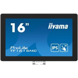 iiyama ProLite TF1615MC-B1 pantalla para PC 39,6 cm (15.6") 1920 x 1080 Pixeles Full HD Pantalla táctil Negro