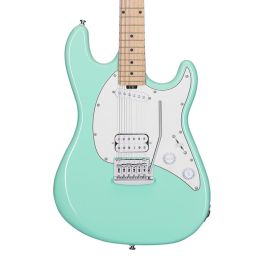 Sterling Cutlass Ss30 Hs Guitarra Eléctrica Escala Corta 24" con Pastillas HS y Trémolo Vintage - Mint Green