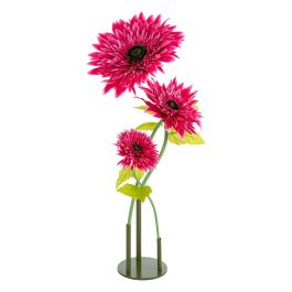 Flor Gerbera Fucsia Artificial 40 X 40 X 125 cm