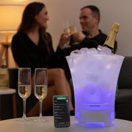Cubitera LED con Altavoz Recargable Sonice InnovaGoods Cubitera LED con Altavoz Recargable Sonice InnovaGoods