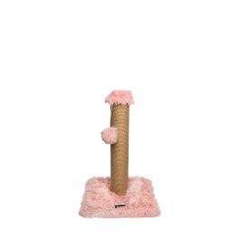 Gloria Rascador Misuri para Gatos, Poste de Sisal 39x39x80 cm Rosa, Ideal Juego y Cuidado Uñas