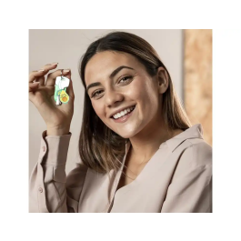 Mr.Wonderful Pendrive USB 32 GB Llavero con Forma de Aguacate, Memoria Flash, Incluye Adaptador USB-C, Compatible con Windows, MacOS, Linux