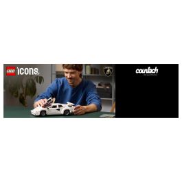 LEGO Icons Lamborghini Countach 5000 Quattrovalvole 10318 - Juego de Construcción de 1506 Piezas para Adultos