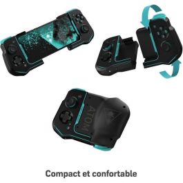 Turtle Beach Atom Controlador de Juegos Móvil Android Cloud Gaming Bluetooth 5.0 Baja Latencia 20h Batería Negro/Cian Turtle Beach Atom Controlador de Juegos Móvil Android Cloud Gaming Bluetooth 5.0 Baja Latencia 20h Batería Negro/Cian