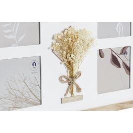 DKD Home Decor Marco Multifoto Shabby Natural Cristal Paulownia 39 x 33 x 1.2 cm