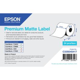 Rollo Papel Térmico Epson C33S045417 (1 unidad) Precio: 8.98999992. SKU: B1GKVPNLY2