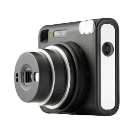 FUJIFILM Instax SQUARE SQ40 Cámara Instantánea, Formato de Película Cuadrado 62x62 mm, Color Negro, con Espejo para Selfies y Flash Integrado