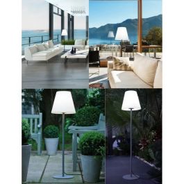 Lumisky Lámpara de pie luminosa de acero y polietileno con control remoto, 150cm de altura, luz blanco frío y alimentación eléctrica. Lumisky Lámpara de pie luminosa de acero y polietileno con control remoto, 150cm de altura, luz blanco frío y alimentación eléctrica.