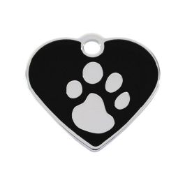 Placa identificativa para collar Imarc Heart Negro Plateado Precio: 12.68999963. SKU: B1DRA3PSK7