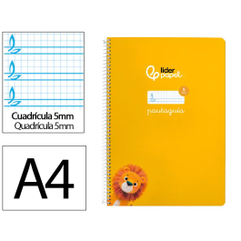 Liderpapel Cuaderno Espiral Pautaguía A4 Tapa Blanda 80 Hojas 75gr Cuadro Pautado 5mm Color Amarillo Precio: 11.79000042. SKU: B1HR99SYSY