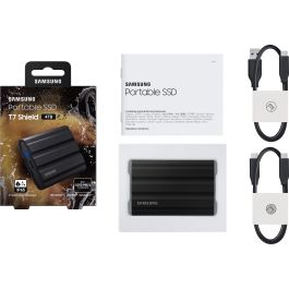 Samsung MU-PE4T0S SSD Portátil T7 Shield 4TB USB 3.2 Gen2 Negro