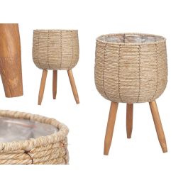 Ibergarden Macetero con Patas, Marrón, Fibra Natural, Base Cuadrada 23x23 cm, 8L Capacidad, 39 cm Alto - Maceta Interior 23x23x19,5 cm (6 Unidades) Precio: 39.49999988. SKU: B1G4W27ZZT