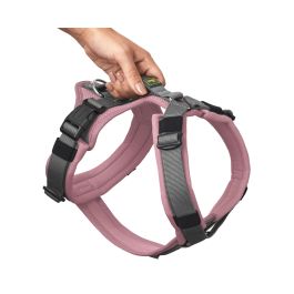 Hunter Arnés para Perro Maldon Up Talla L, Cuello 66-118 cm, Vientre 69-105 cm, Rosa Claro, Acolchado, Reflectante 3M Scotchlite