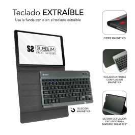SUBBLIM funda de tablet con teclado bluetooth KeyTab Pro BT Samsung GT A8 10.5 X200/205