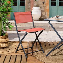 Silla Plegable Elba Terracota Home Deco Factory Silla Plegable Elba Terracota Home Deco Factory
