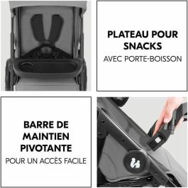 Hauck HAU1731474594460 - Set de viaje 2 en 1 Shop N Care: Cochecito, Silla de auto y Adaptadores, 4 ruedas, Gris