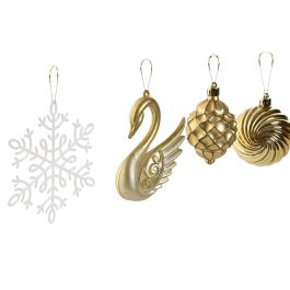 Bola Decoracion Navidad Moderna DKD Home Decor Dorado 7 x 40 x 28 cm Set de 70