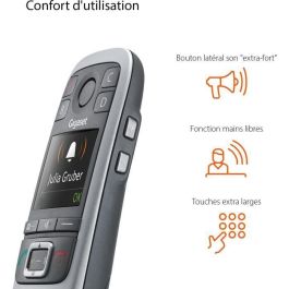 GIGASET Teléfono fijo E560 Plata GIGASET Teléfono fijo E560 Plata