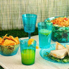 Quid Vaso Gaia Turquesa 60 cL (24 Unidades) Plastico