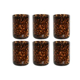 Vaso Basicos DKD Home Decor Marron 8 x 11 x 8 cm Set de 6