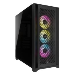Corsair CC-9011309-WW - Caja PC Midi Tower 5000D RS ARGB Negro, compatible con placas base ATX, EATX, micro ATX, Mini-ITX