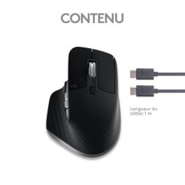 Logitech 910-006571 Ratón Ergonómico Inalámbrico Bluetooth MX Master 3S For Mac, 8000 DPI, Clics Discretos, MagSpeed, Recargable, Gris Espacial