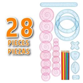 Set de dibujo molto graphics con 28 accesorios. 124x60x1 cm