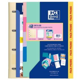 Oxford Europeanbinder Live & Go Carpeta 4 Anillas A4 C-Recambio 80H 5x5 C-Separadores Polyfoam Colores Pastel Pack Promo Precio: 14.58999971. SKU: B13ZDAVLAB