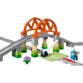 Lego DUPLO 10426 Set de Expansión My Town: Vías de Tren y Puente para Aprendizaje Temprano