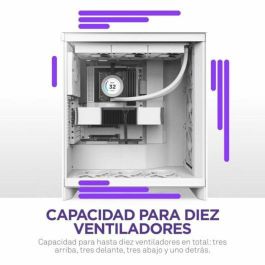 NZXT CM-H72FW-01 H7 Flow - Caja Semitorre de PC ATX/Micro-ATX/Mini-ITX, Blanco
