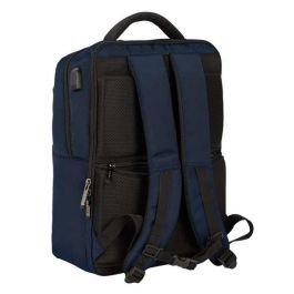 Cartera Escolar Safta Business Black-Blue-Grey Mochila 2 Bolsillos Portatil 15,6-'+Usb 310x130x440 mm Cartera Escolar Safta Business Black-Blue-Grey Mochila 2 Bolsillos Portatil 15,6-'+Usb 310x130x440 mm
