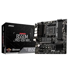 MSI 911-7C95-008 Placa Base B550M PRO-VDH WiFi Micro ATX para AMD AM4, 4DDR4, HDMI+DP, GBLAN, Wi-Fi, Bluetooth 4.2 Precio: 119.50000051. SKU: S7154213
