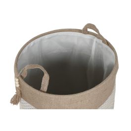 Cesta Ropa  DKD Home Decor Natural Crema 38 x 48 x 38 cm (2 Unidades)