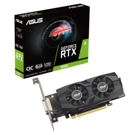 Asus 90YV0KQ0-M0NA00 Tarjeta Gráfica GeForce RTX 3050 6GB GDDR6 OC Edition Perfil Bajo 2 Ranuras 1537MHz Boost Clock IP5X Asus 90YV0KQ0-M0NA00 Tarjeta Gráfica GeForce RTX 3050 6GB GDDR6 OC Edition Perfil Bajo 2 Ranuras 1537MHz Boost Clock IP5X