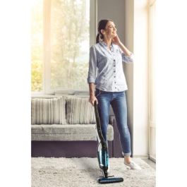 Domo DO228SV Aspirador escoba inalámbrico 3 en 1, sistema ciclónico, Wet Clean, 2 velocidades, autonomía 50min, batería 21.6V, depósito 500ml