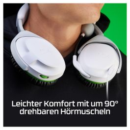 HyperX Auriculares Gaming CloudX Stinger 2 para Xbox - Alámbrico, Diadema Circumaural, Blanco (75X28AA)