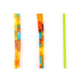 Gloria Nashira Caña para Gatos Juguete Interactivo con Tira de Peluche de 105 cm, Ideal para Perseguir