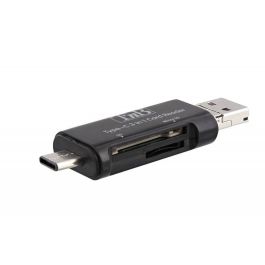 TNB Lector de tarjetas SD y micro SD 3 en 1 pocket memory card reader (SD / micro SD) - Compatible with all devices : USB-C / USB / Micro USB - Black Precio: 11.49999972. SKU: B1JPWB5DJ6
